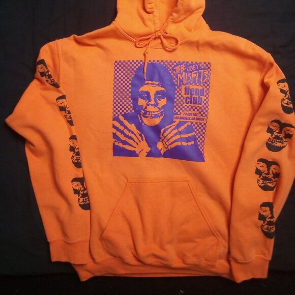 Obey Misfits Fiend Club Hoodie Sweatshirt - Picture 3 of 8
